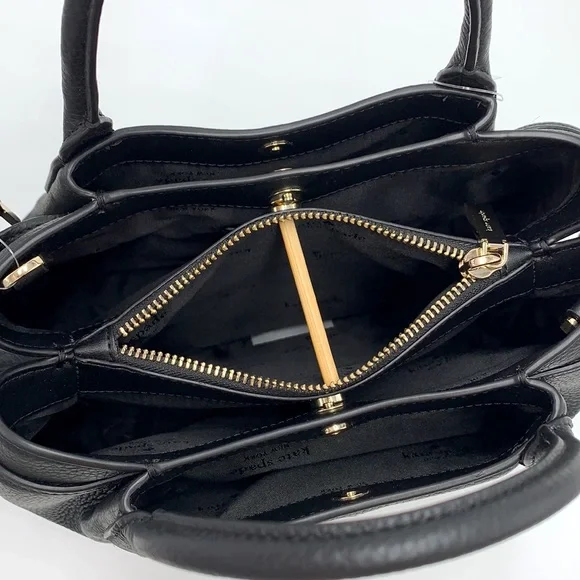 Kate Spade Dumpling Small Satchel Bag in Black color - Picture 14 of 16